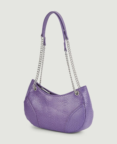 Sac rigide effet serpent violet - Pimkie
