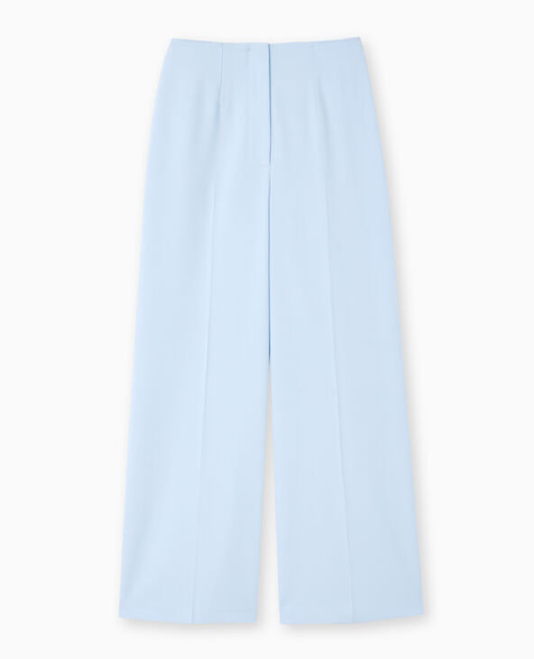 Pantalon large avec pinces bleu - Pimkie