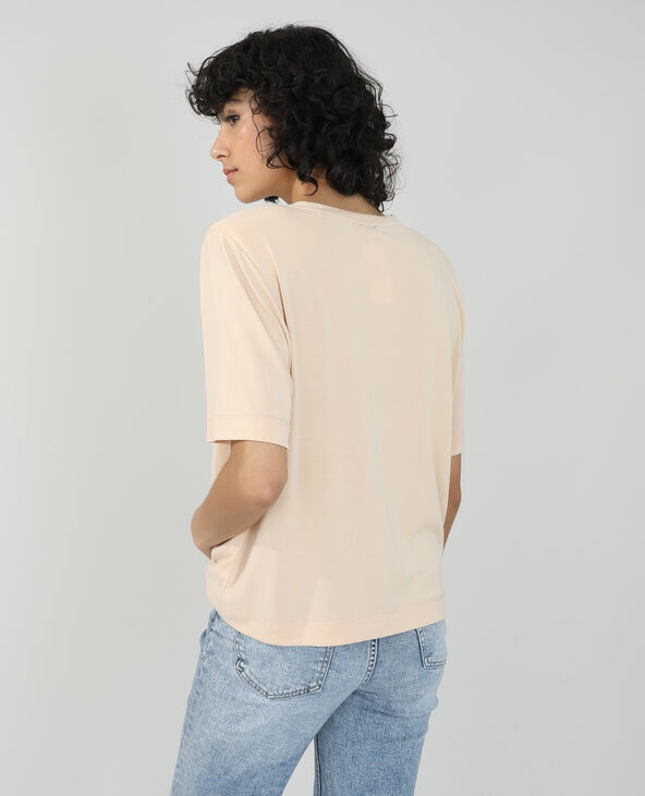 T-shirt à épaulettes rose clair - Pimkie
