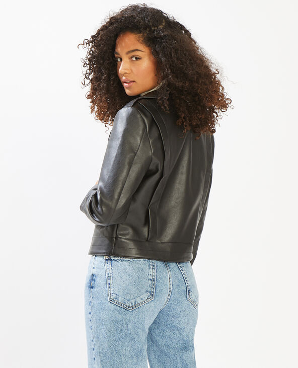 Blouson biker noir - Pimkie