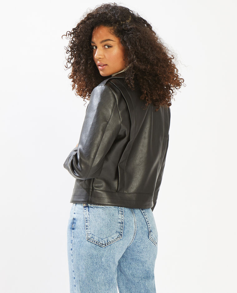 Blouson biker noir - Pimkie