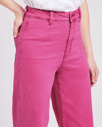 Jean large effet délavé rose - Pimkie