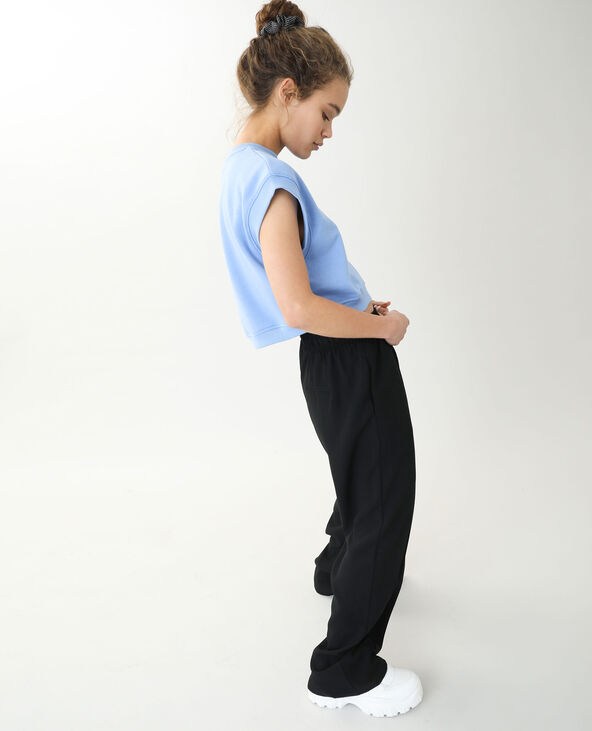 Top sans manches molleton bleu - Pimkie
