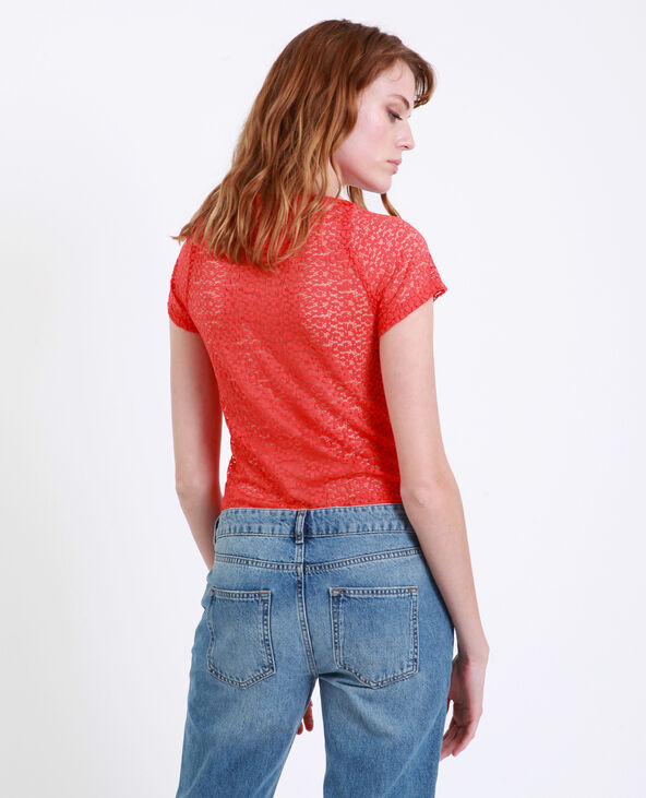 Body en dentelle orange - Pimkie