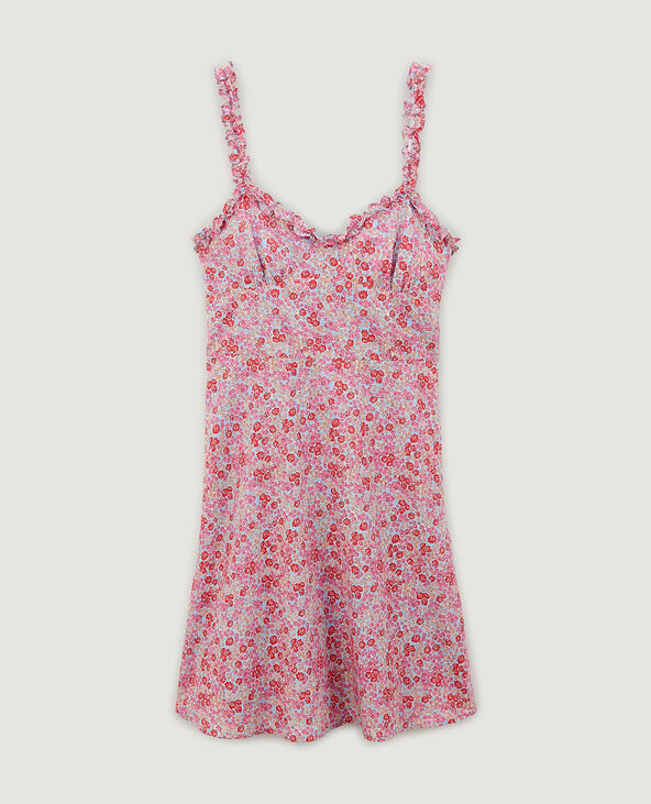 Robe courte à bretelles rouge - Pimkie