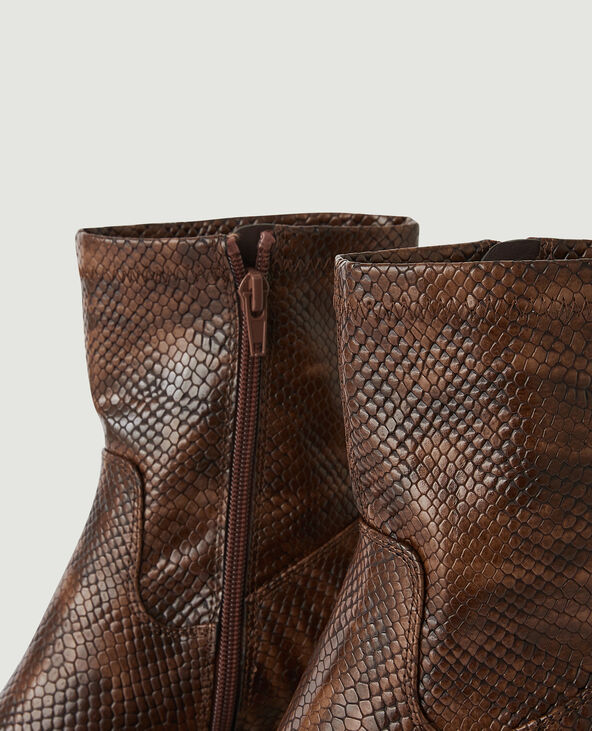 Bottine effet python sales