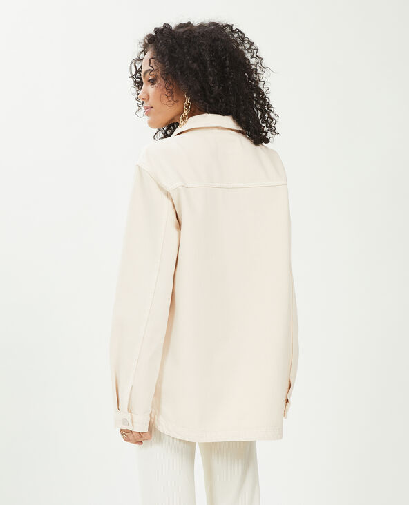 Surchemise en coton épais blanc - Pimkie