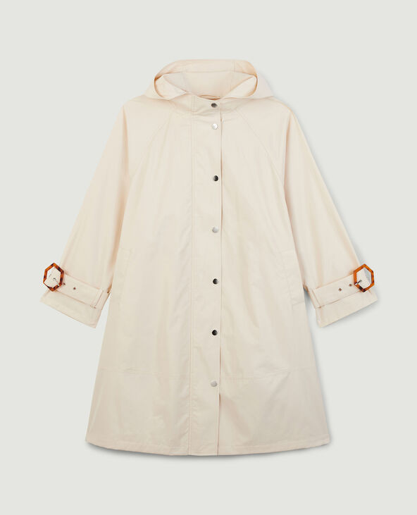 Veste longue à capuche vert clair - Pimkie