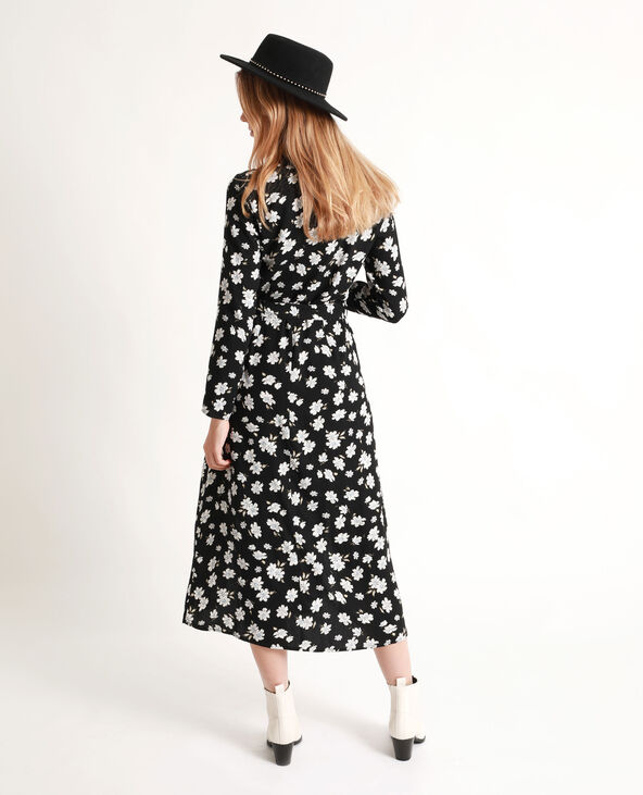Robe longue fleurie noir - Pimkie