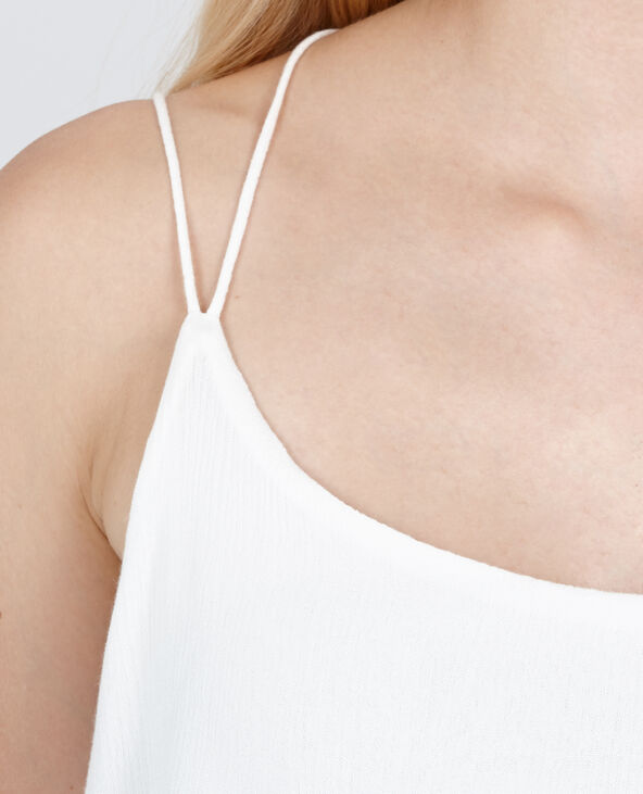 Robe longue dos croisé blanc - Pimkie