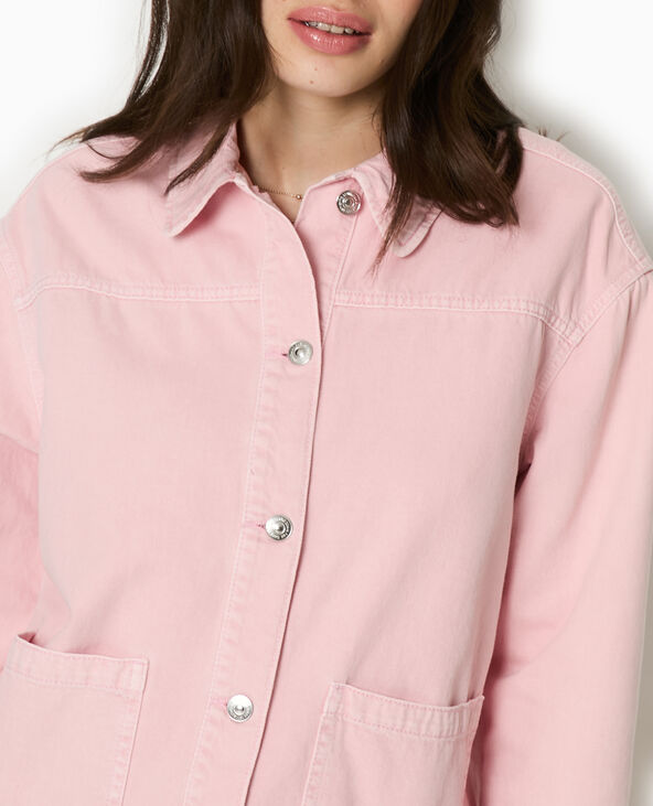 Surchemise en toile rose clair - Pimkie