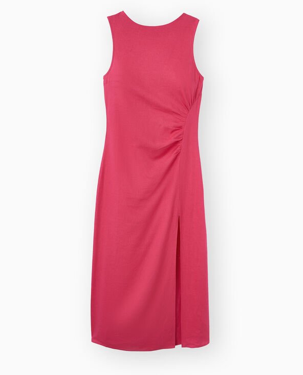 Robe longue sans manches avec dos dégagé rose fuchsia - Pimkie