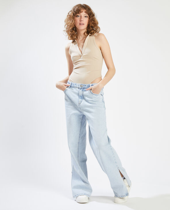 Body col polo beige - Pimkie