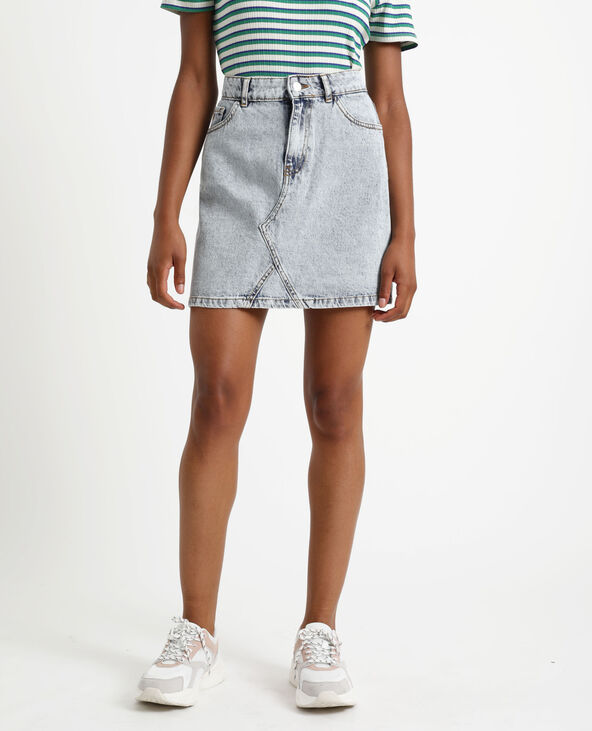 Jupe en jean delavé deals