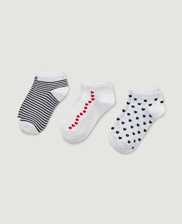 Lot de 3 paires de soquettes blanc - Pimkie