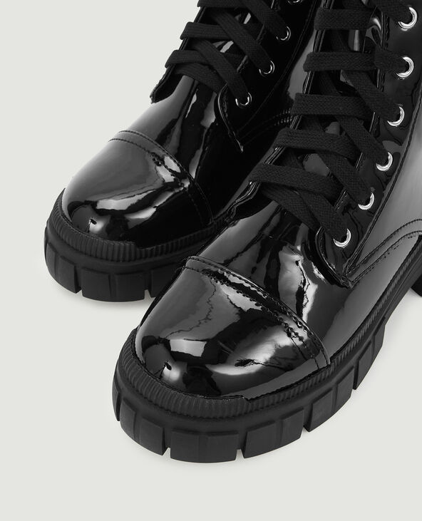 Bottines lacets semelles chunky