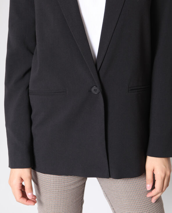 Blazer uni noir - Pimkie