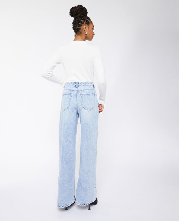 Jean wide taille haute bleu - Pimkie