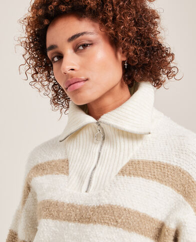 Pull col camionneur blanc - Pimkie