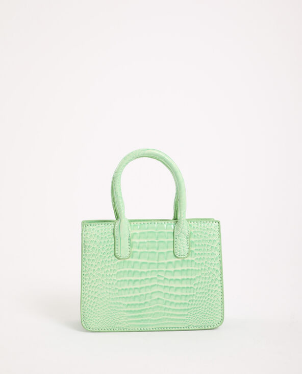 Mini sac croco bleu - Pimkie