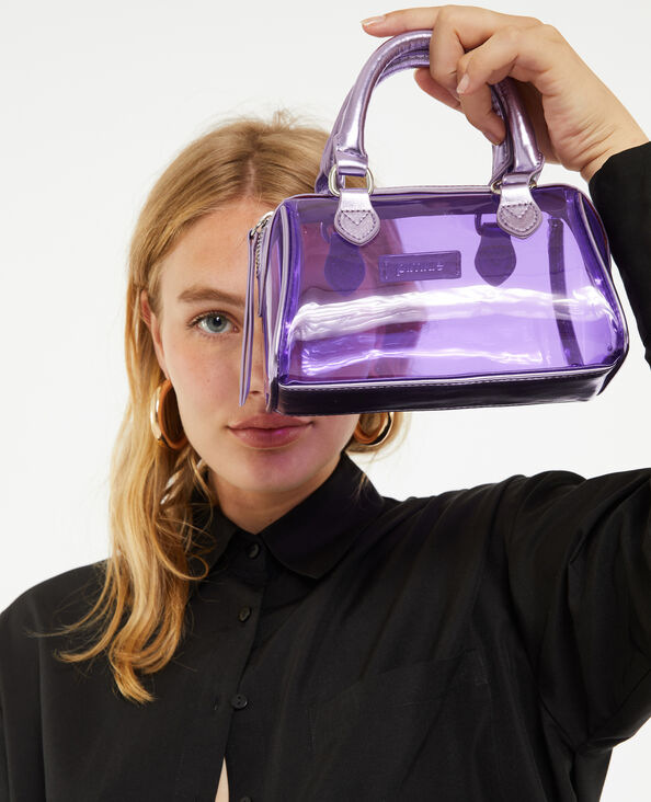 Mini sac bowling transparent violet - Pimkie