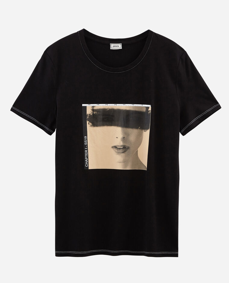 T-shirt imprimé noir - Pimkie
