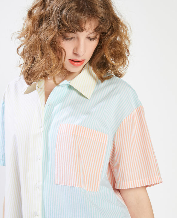 Chemise rayée multicolore sale femme