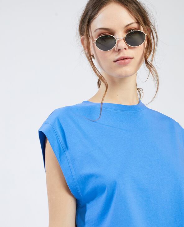 T-shirt sans manches bleu électrique - Pimkie