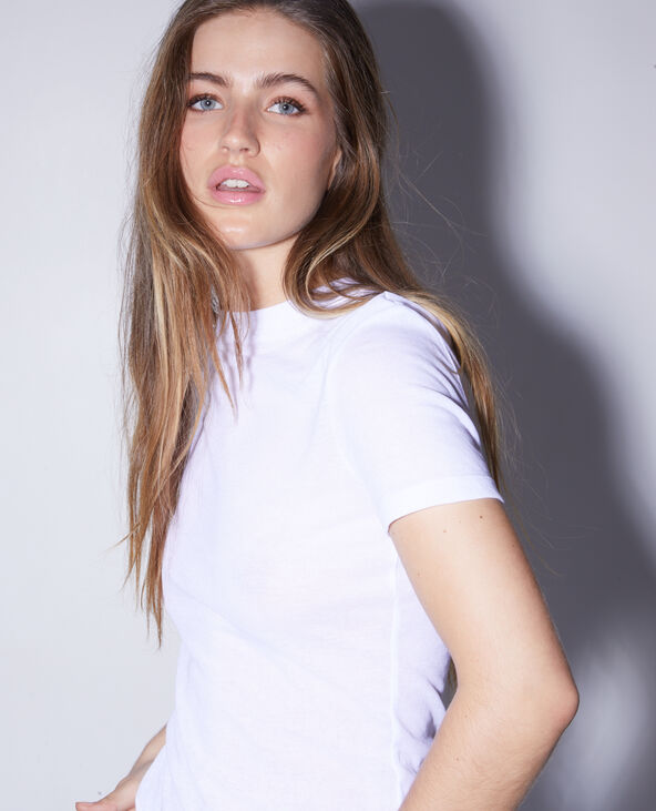 T-shirt en maille légère blanc - Pimkie