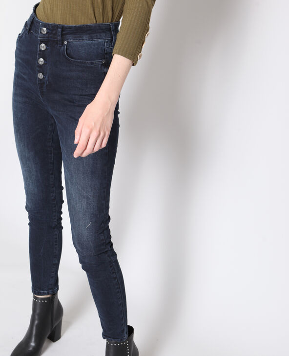 Jean skinny taille haute bleu - Pimkie