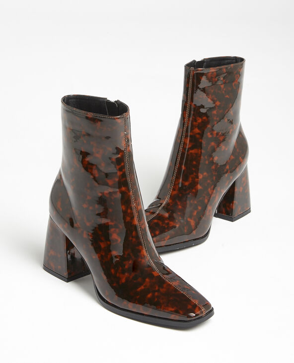 Boots bouts carrés marron - Pimkie