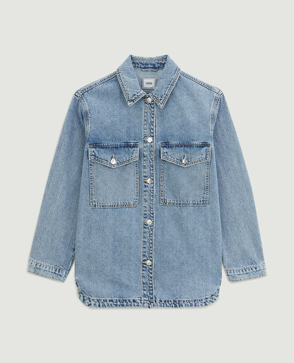 Surchemise en jean bleu clair - Pimkie