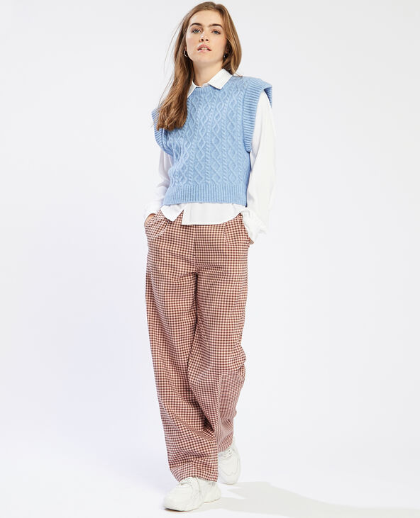 Pull sans manches bleu - Pimkie