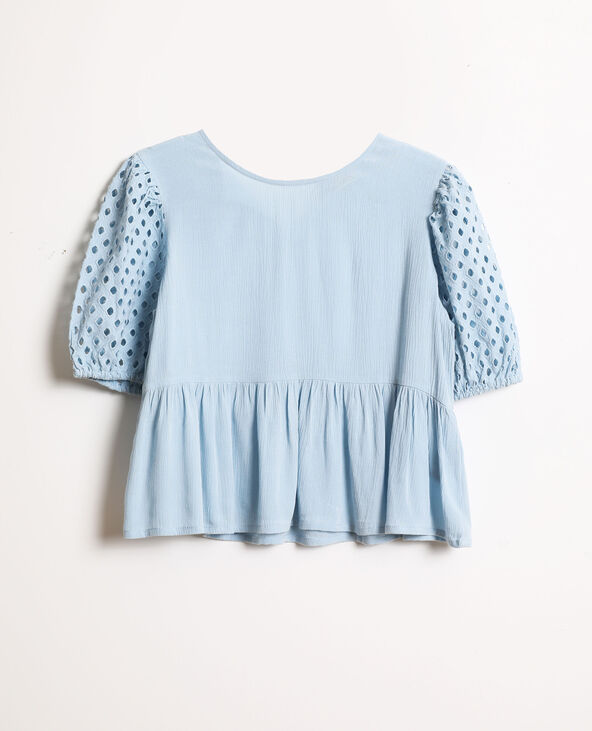 Chemisier à broderies gris - Pimkie