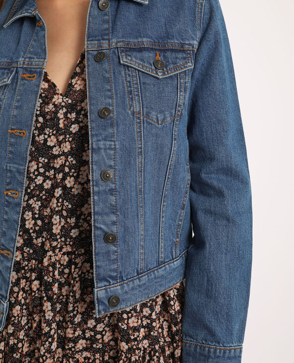 Veste en jean bleu foncé - Pimkie