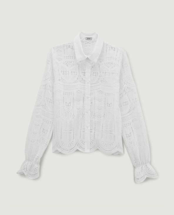 Chemisier en dentelle blanc - Pimkie