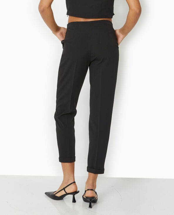 Pantalon city forme carotte noir - Pimkie