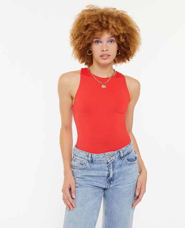 Body sans manche rouge - Pimkie
