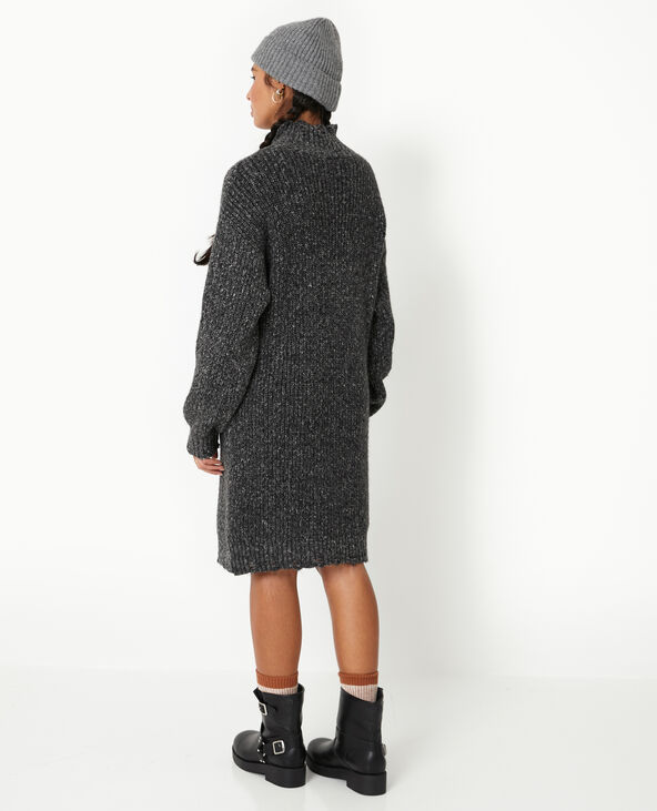 Robe pull avec détails effet destroy noir - Pimkie