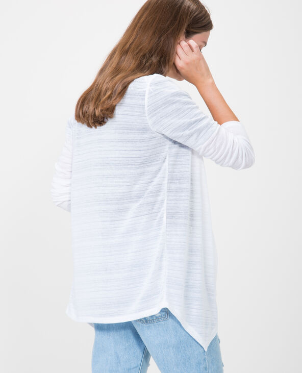 Gilet à pans blanc - Pimkie