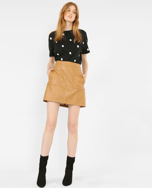 T-shirt à pois noir - Pimkie