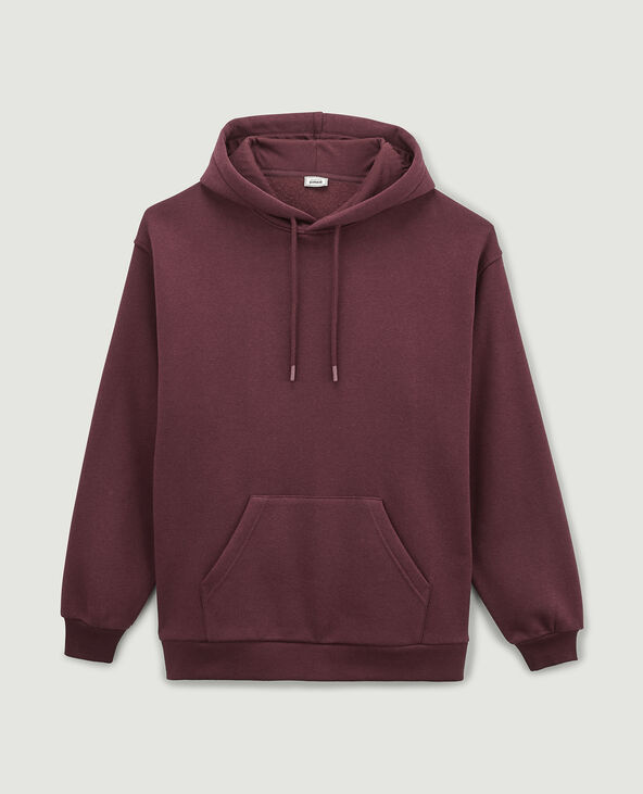 Sweat capuche bordeaux - Pimkie