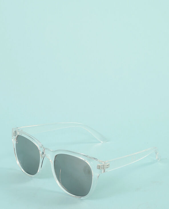 Lunettes de soleil transparentes blanc - Pimkie