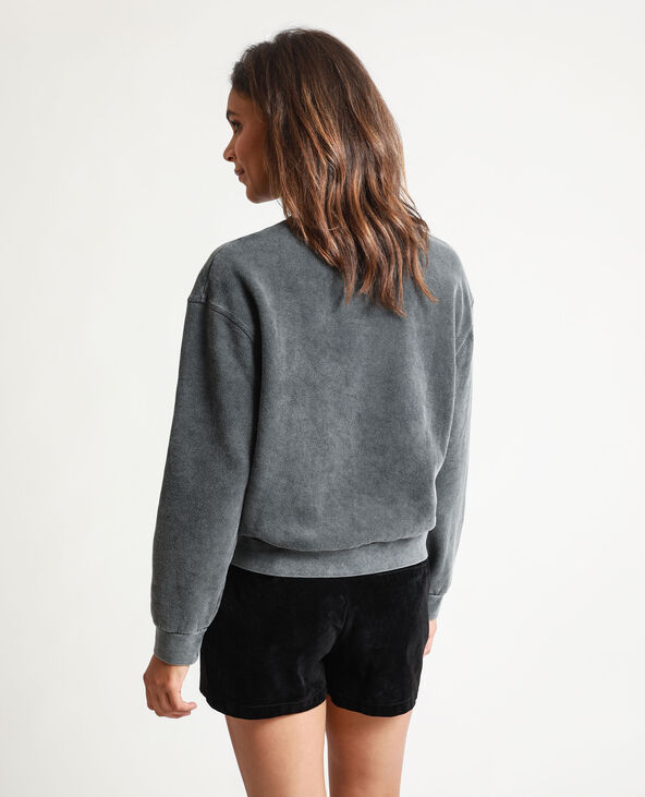 Sweat gris délavé best sale