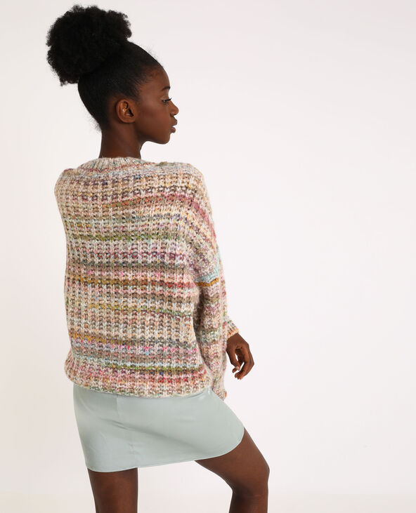 Pull multicolore blanc - Pimkie