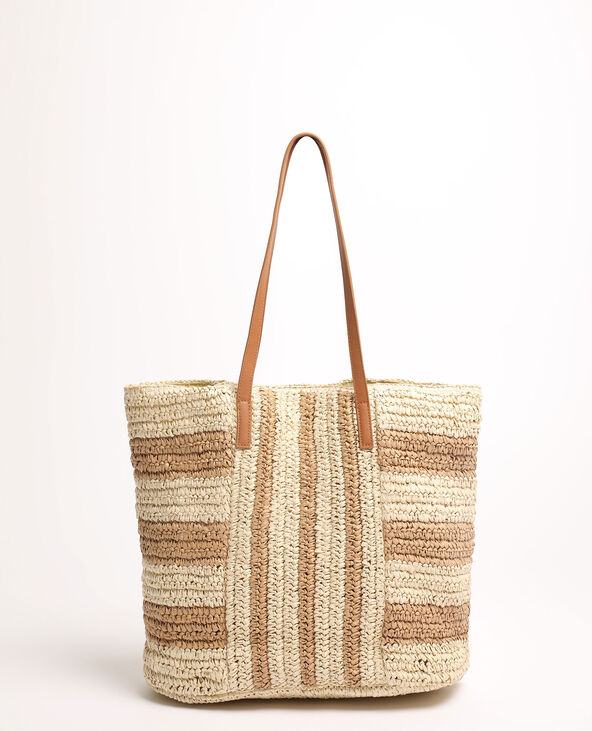 Cabas en rafia beige - Pimkie