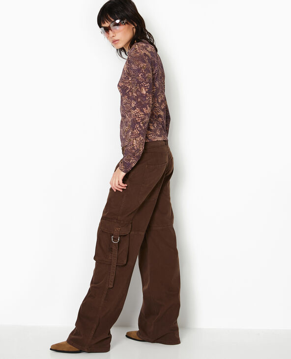 Top manches longues motif python orange - Pimkie