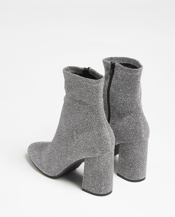 Boots en microfibre argenté - Pimkie