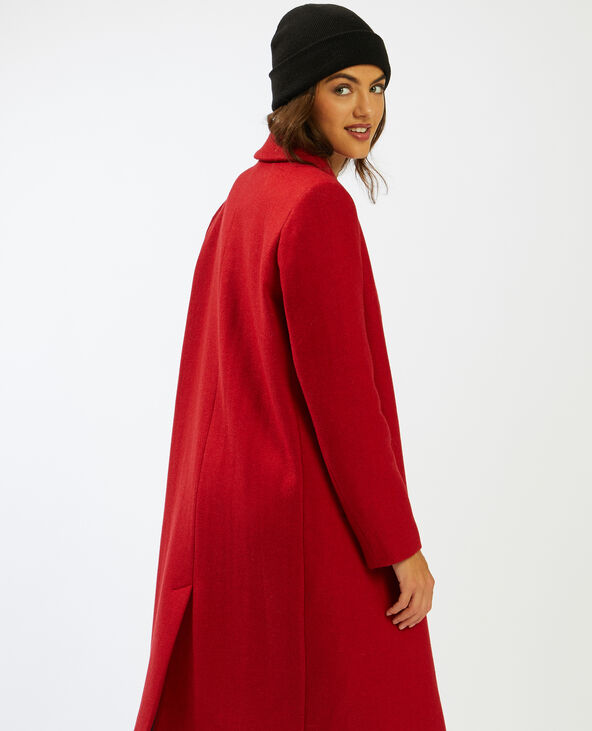 Manteau long orange - Pimkie