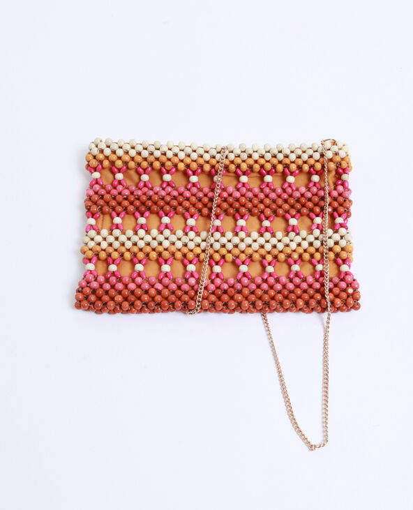 Sac pochette en perles violet - Pimkie